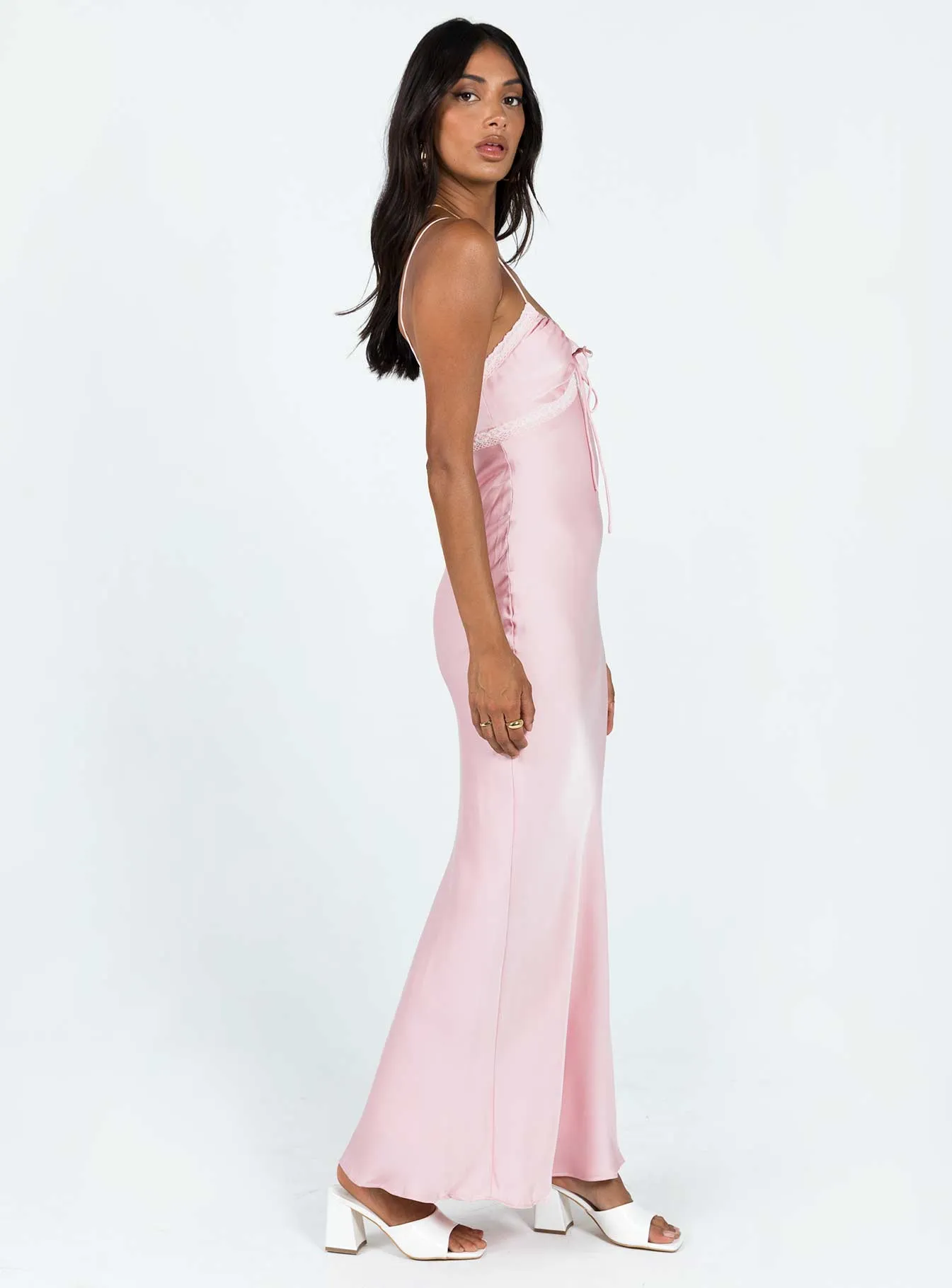 Elegant floor-length dress Emily Maxi Dress Pink
