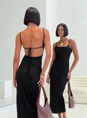 Tile Glow Field Walk Elestria Maxi Dress Black