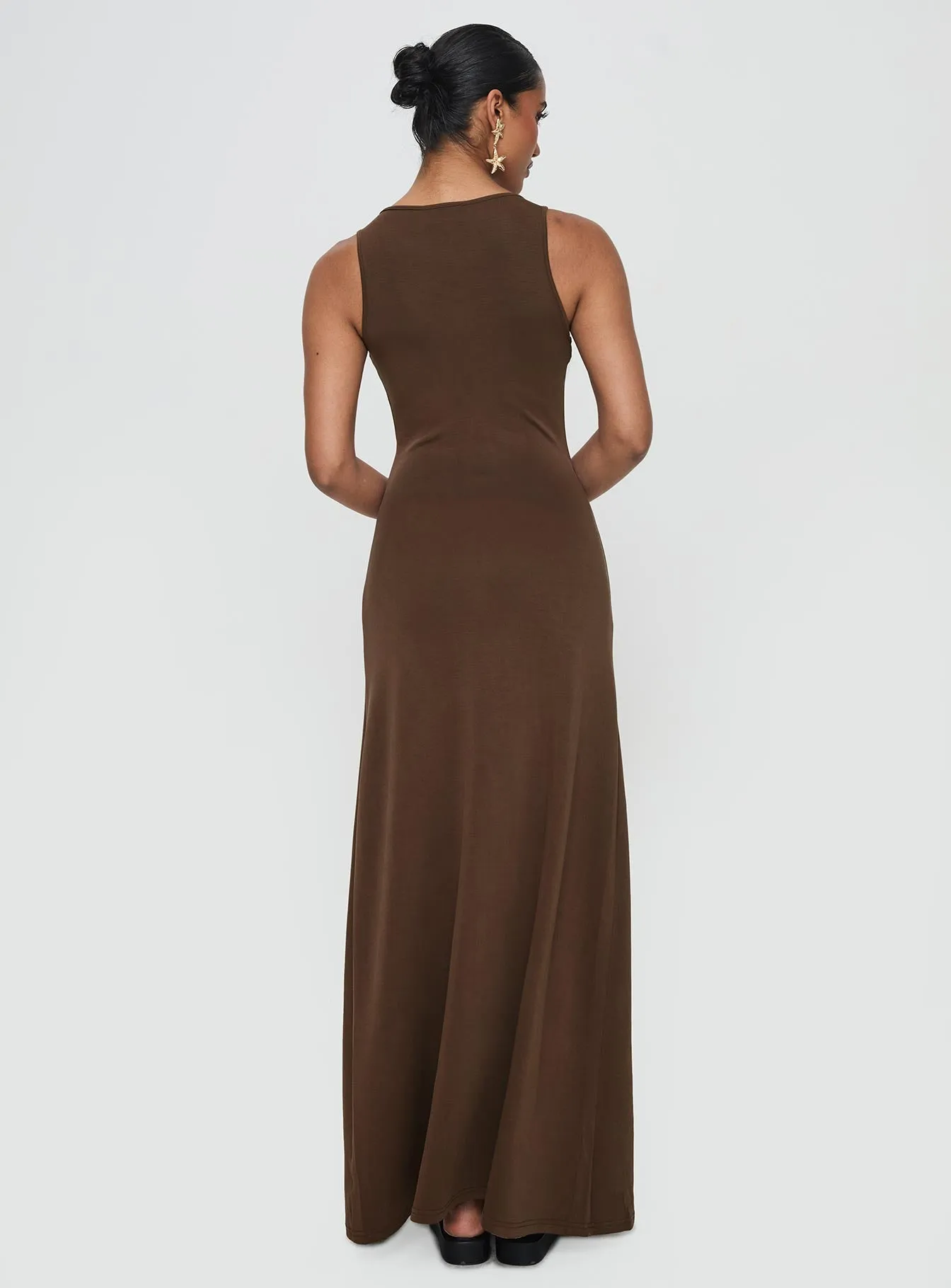 Agate Glow Sanur Maxi Dress Brown
