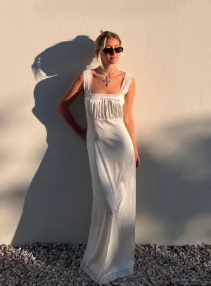 Blush Tone Ballerina Vintage Maxi Dress Porcelain