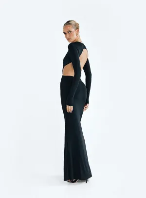 Heuston Backless Maxi Dress Black The simple yet chic design of this maxi dress ensures it can be dressed up or down
