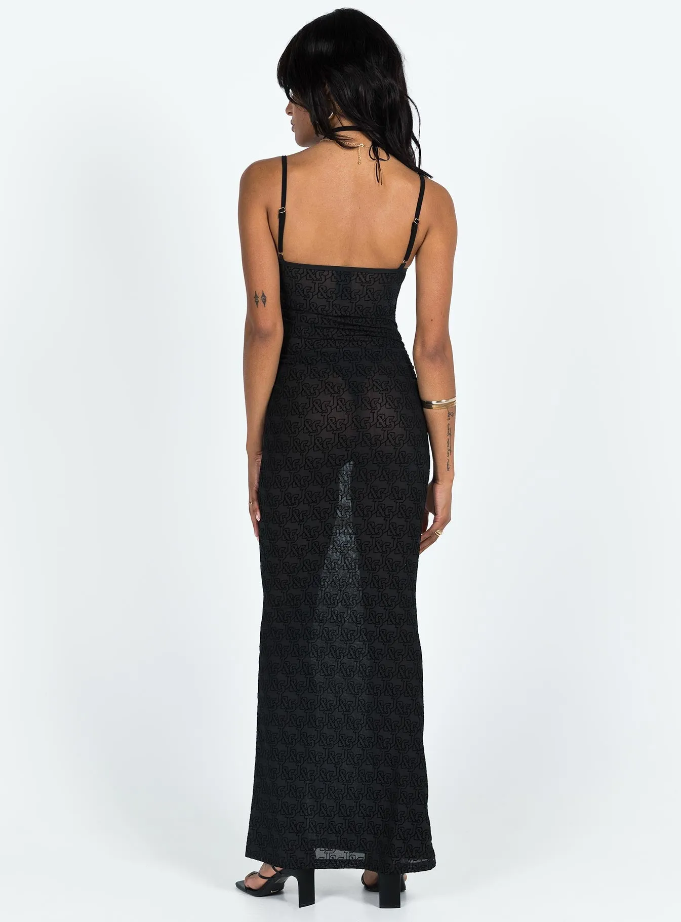 JGR & STN Abbey Maxi Dress Black Dot Play This dress is designed to provide both comfort and style making it the perfect choice for any occasion