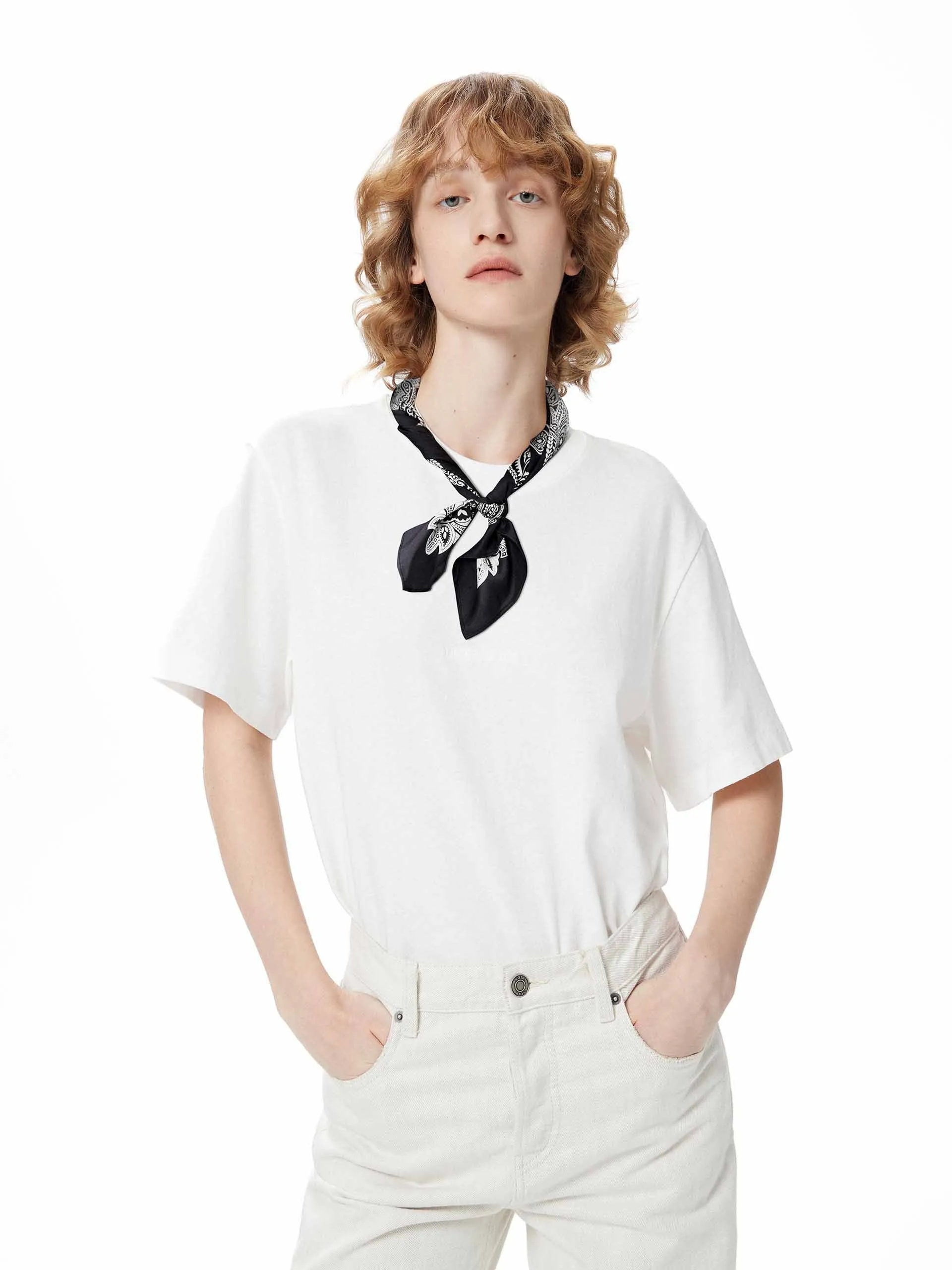 Front Slogan Cotton T-shirt Sporty Comfort Wear UltraSoftBrushedInterior