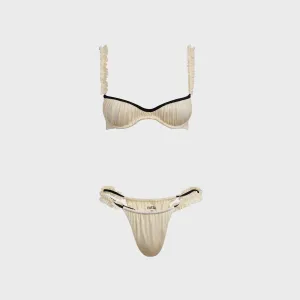 Netta Roosmarijn Bikini - Shell Flat Lock Stitching