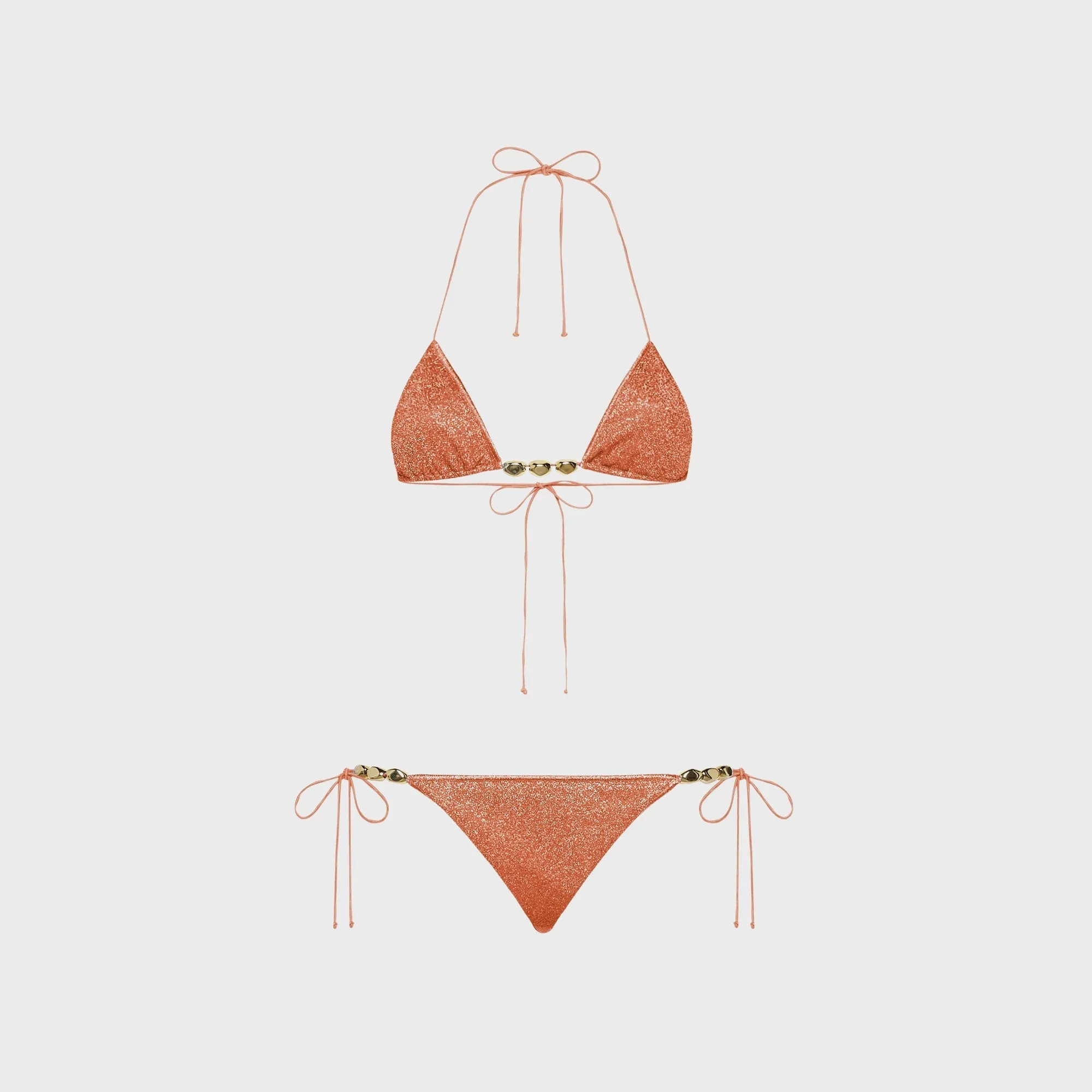 Oseree Glazed Lumiere Two Piece - Orange Long Last Shape Non Restrictive Fit