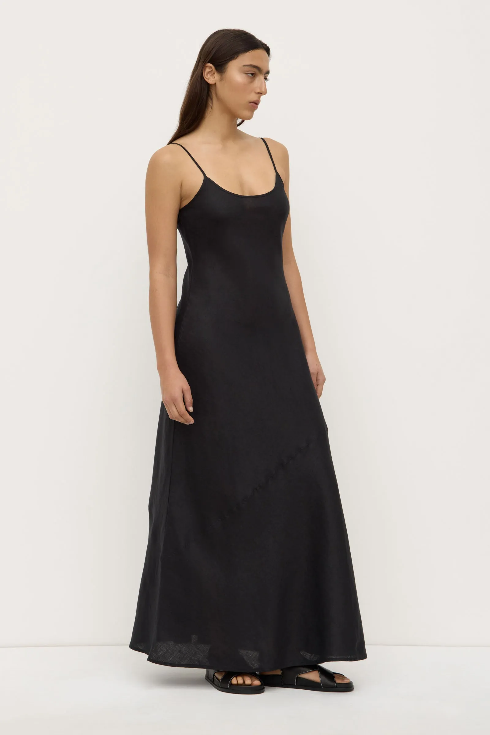 DurableBlend Colette Linen Slip Dress