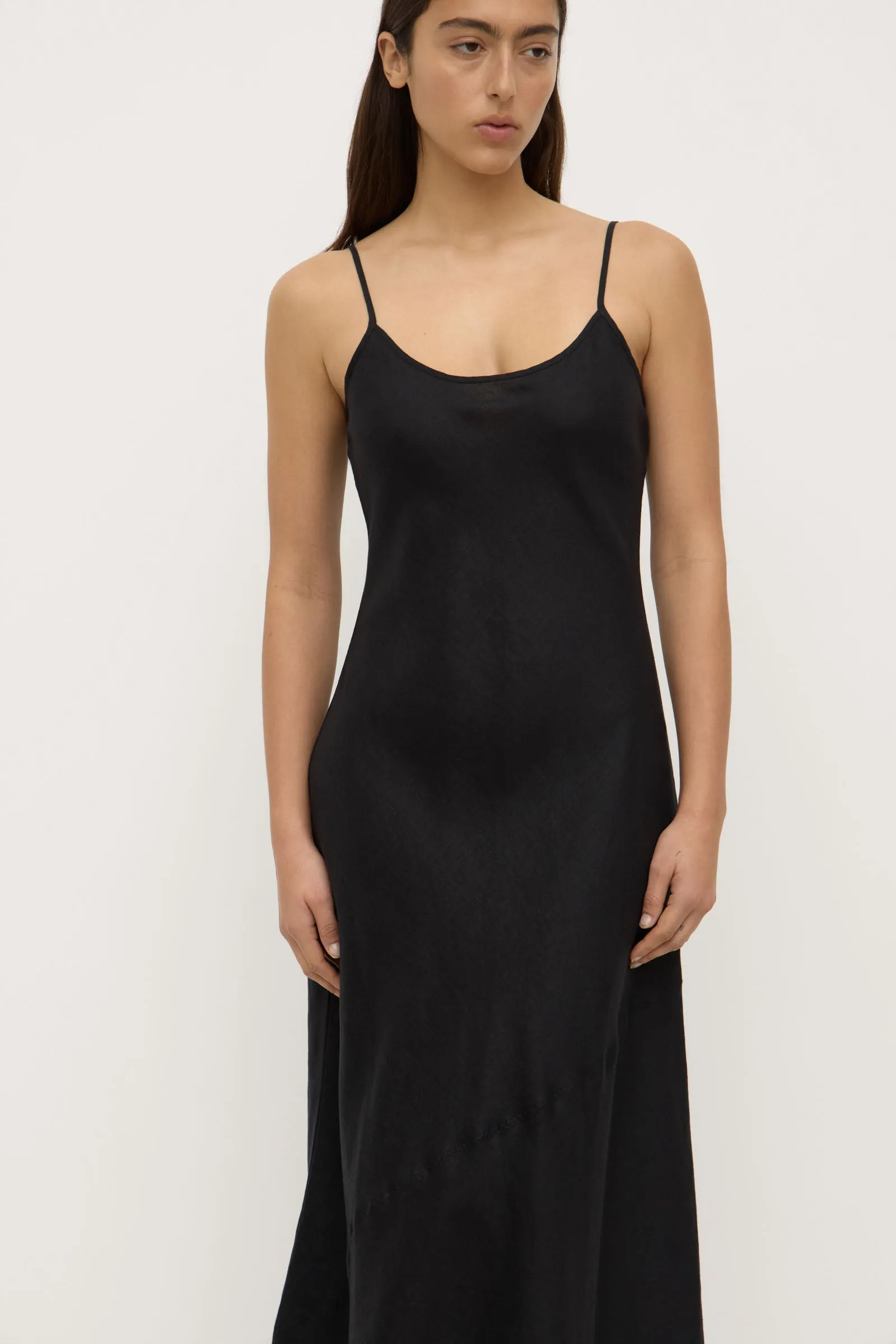 Colette Linen Slip Dress Holiday Ease Wool Fit