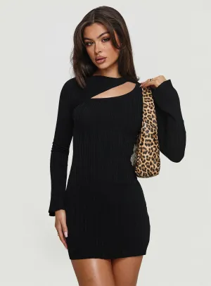 Cookson Mini Dress Black Star Pop Moisture Wicking Lining