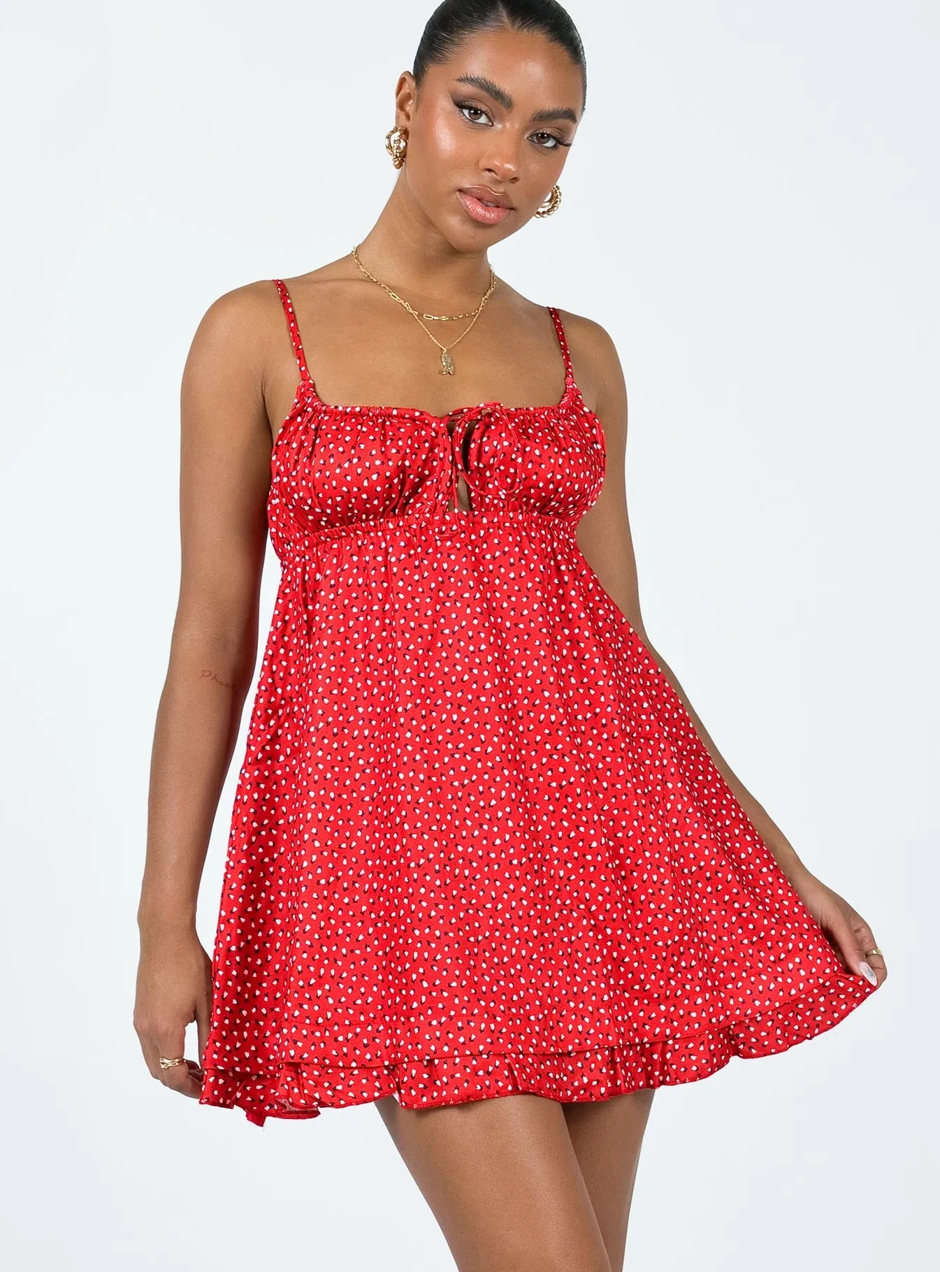Empress Of Love Mini Dress Red Urban Glow