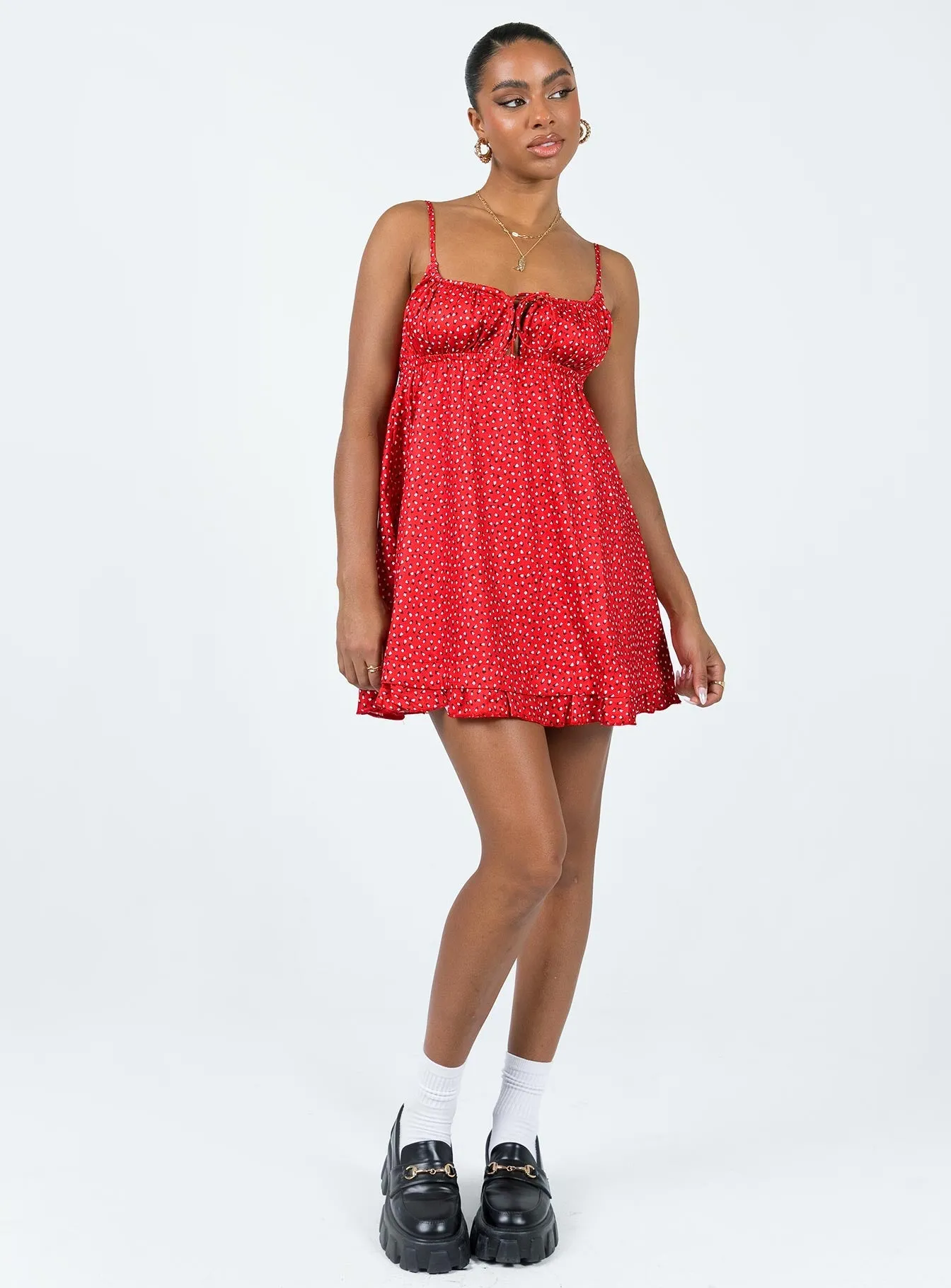 No Ride Up Edge Hot Empress Of Love Mini Dress Red