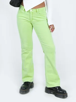 Comfort Stretch Technology Cool Essential Abrand 99 Low Boot Faded Fluro Cord Green