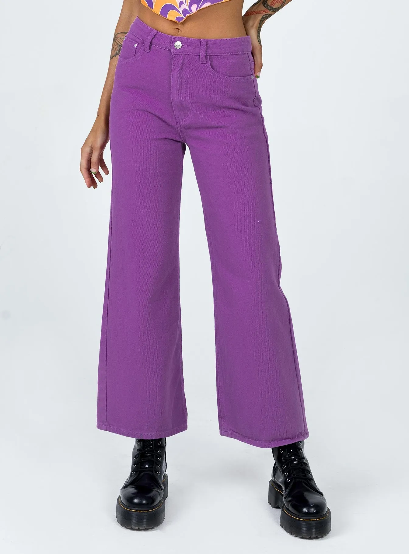Denver Denim Jeans Purple Couple Look Lightweight