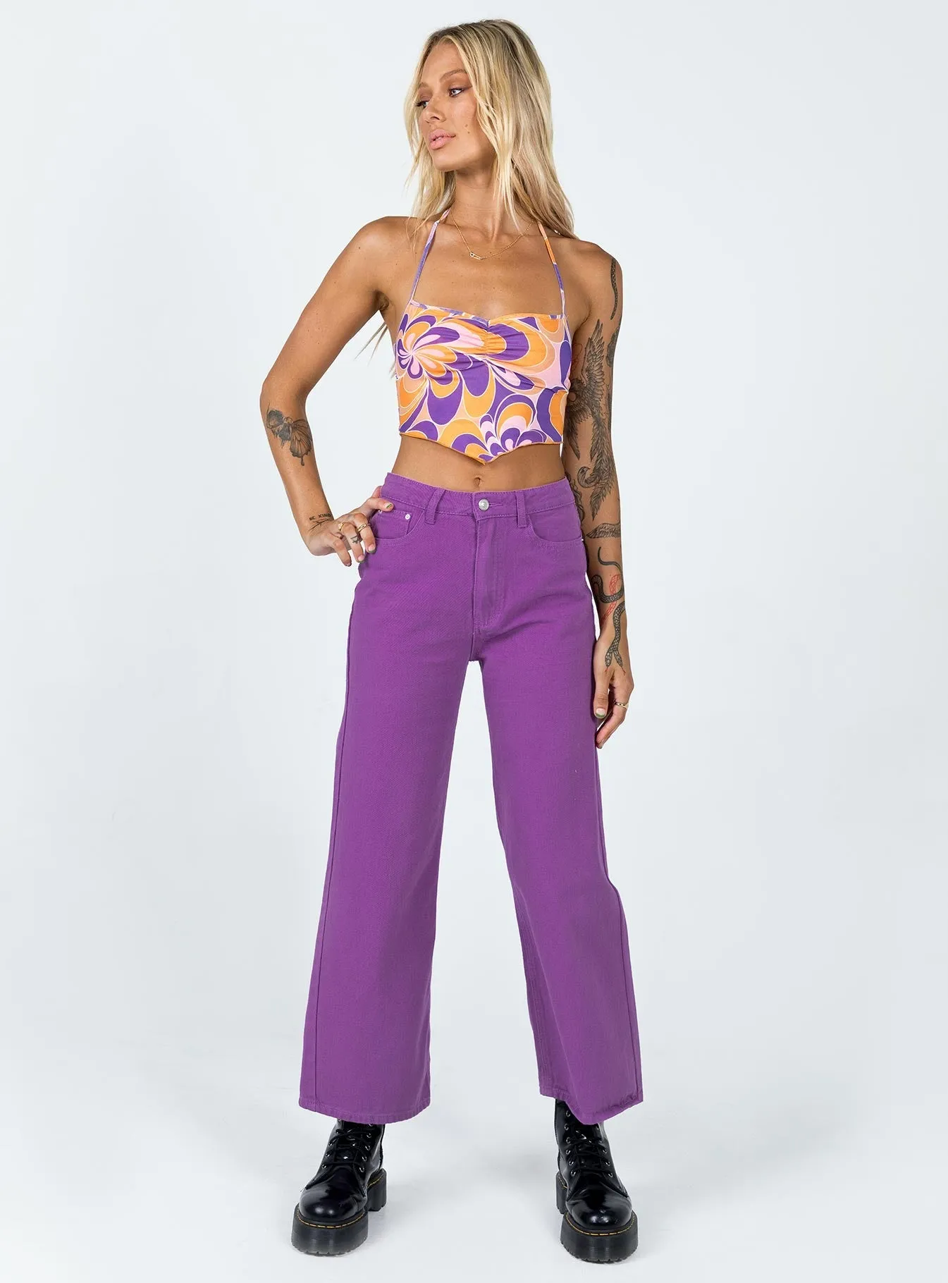 Denver Denim Jeans Purple Comfortable clothing