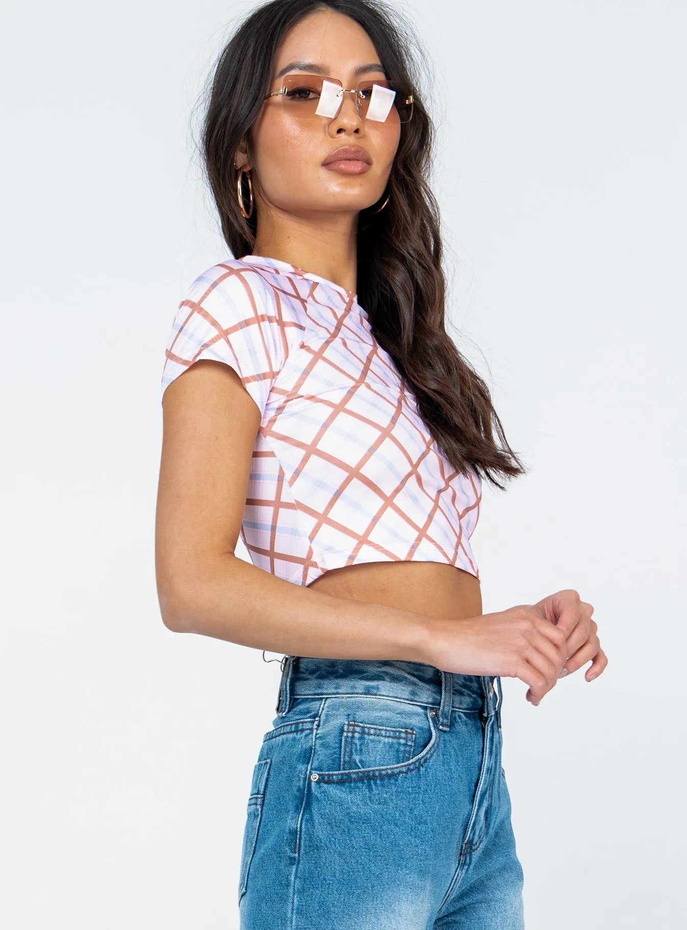 Daily Outfit HeatResistantMaterial Kaisen Top Check Multi