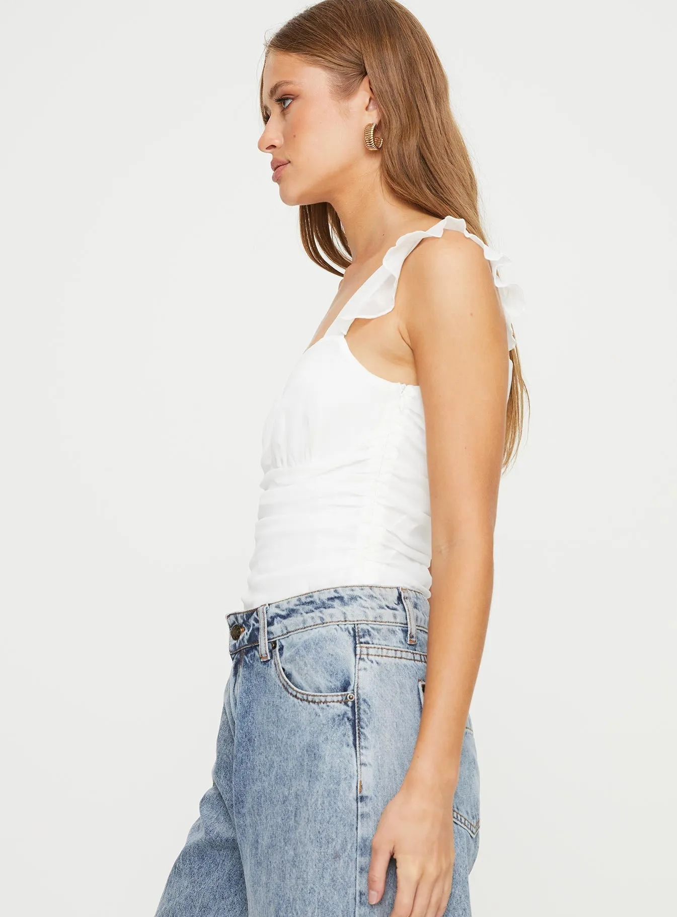 So Sweet Bodysuit White Casual Picnic