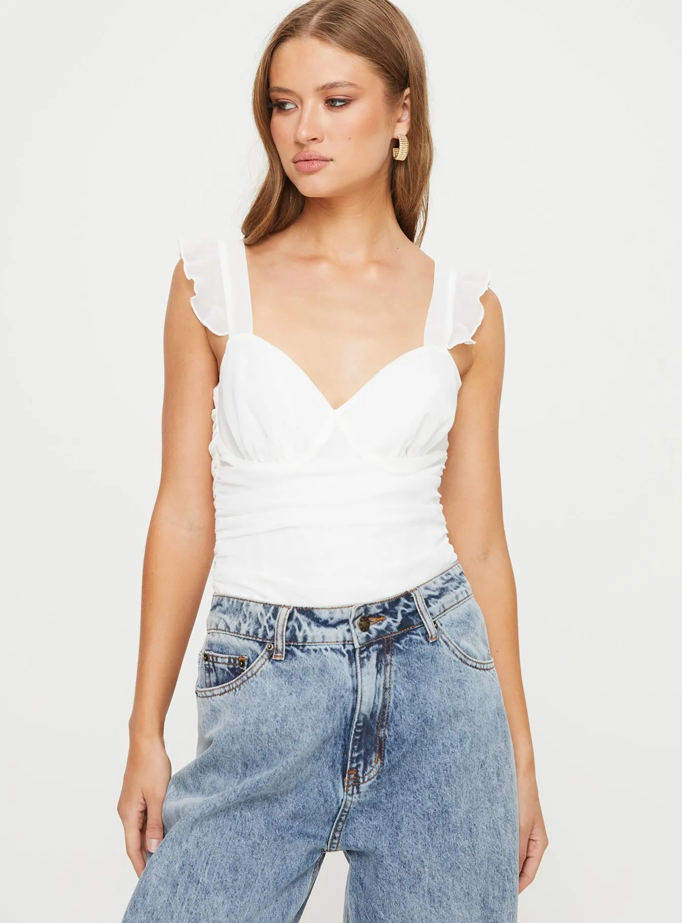 Casual Worker So Sweet Bodysuit White