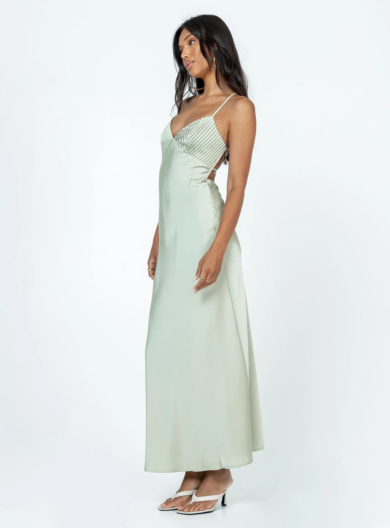 Dennings Maxi Dress Sage This dress is a versatile option that can be styled in many different ways