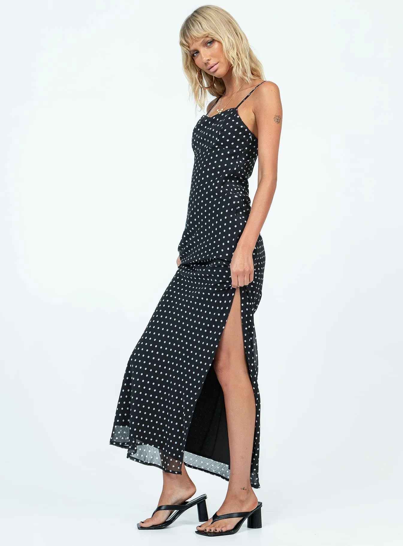 Straight Line Parnham Maxi Dress Black / White
