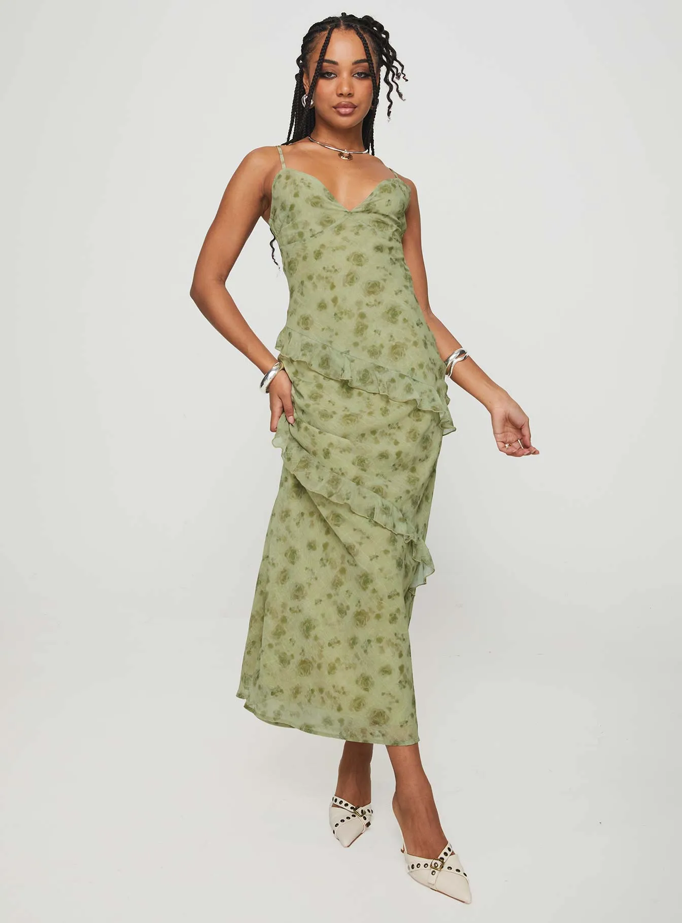 The timeless style of this dress ensures that it will remain a staple in your wardrobe for years to come Teffoli Maxi Dress Green