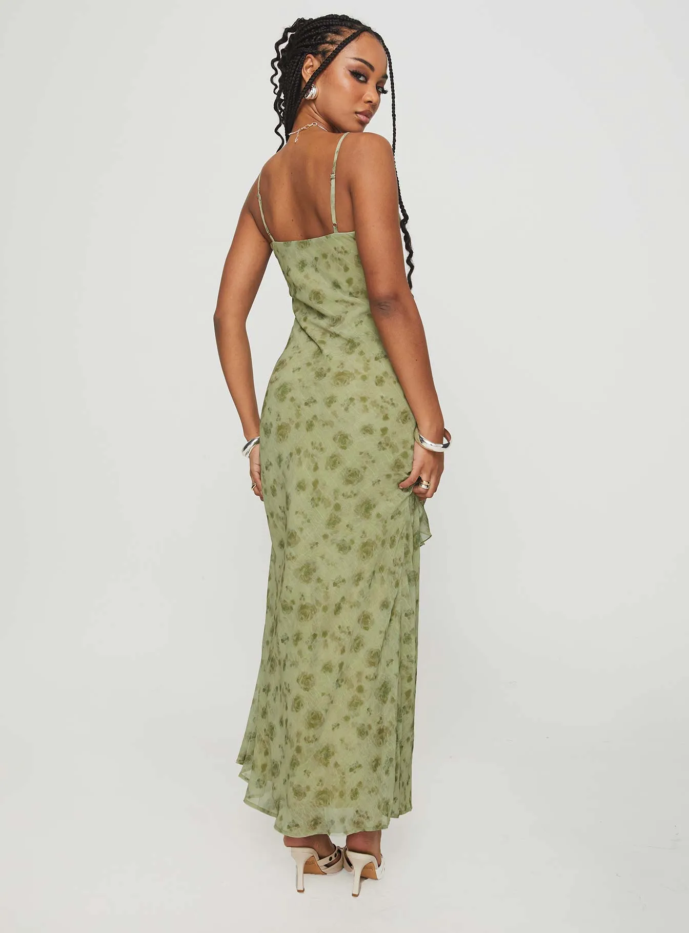 Teffoli Maxi Dress Green Air Flow