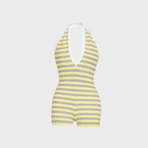 men's clothing ClassicCrewNeck Miaou Colette Bodysuit - Butter Stripe