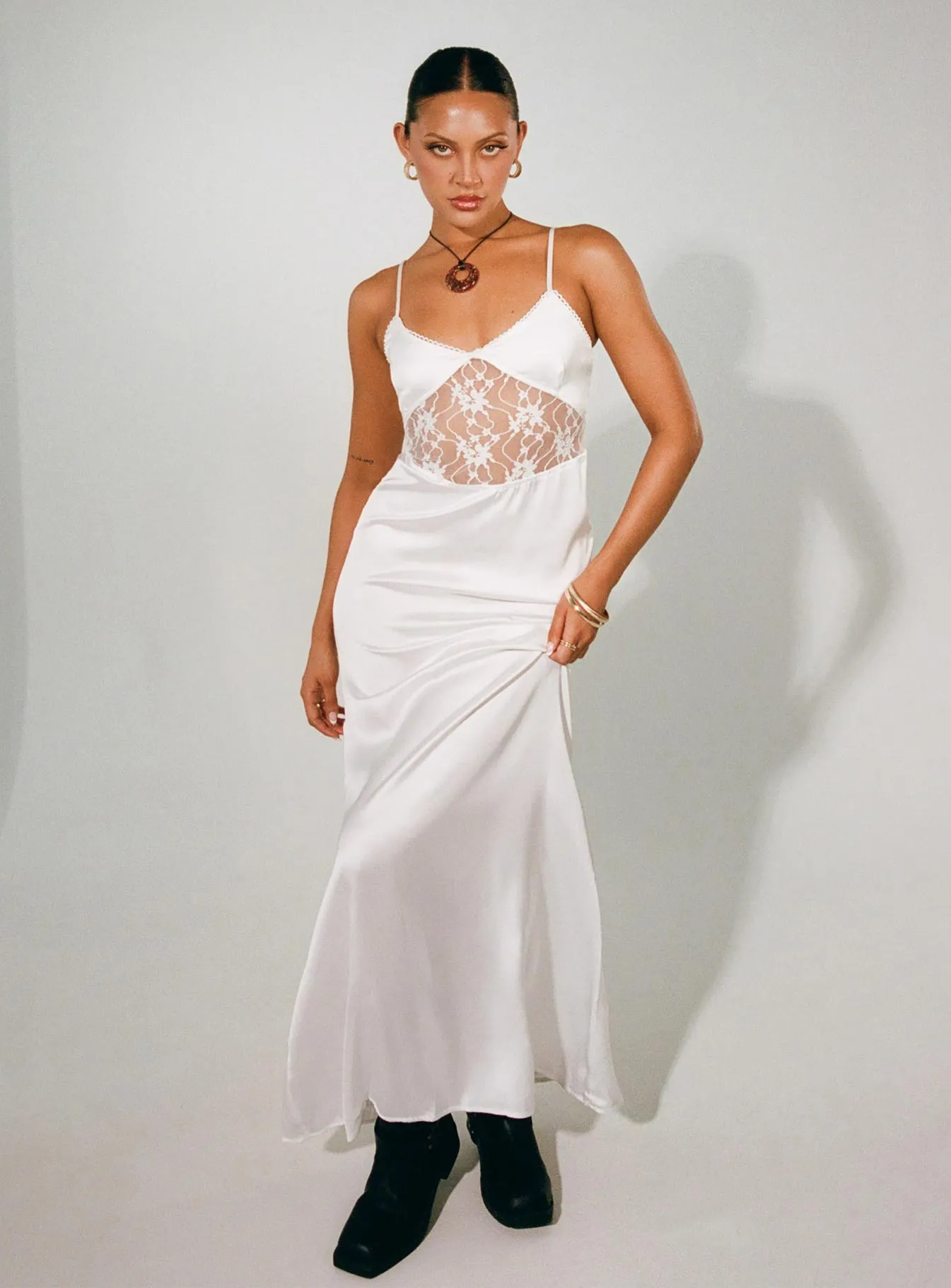 Roselle Maxi Dress White Park Date