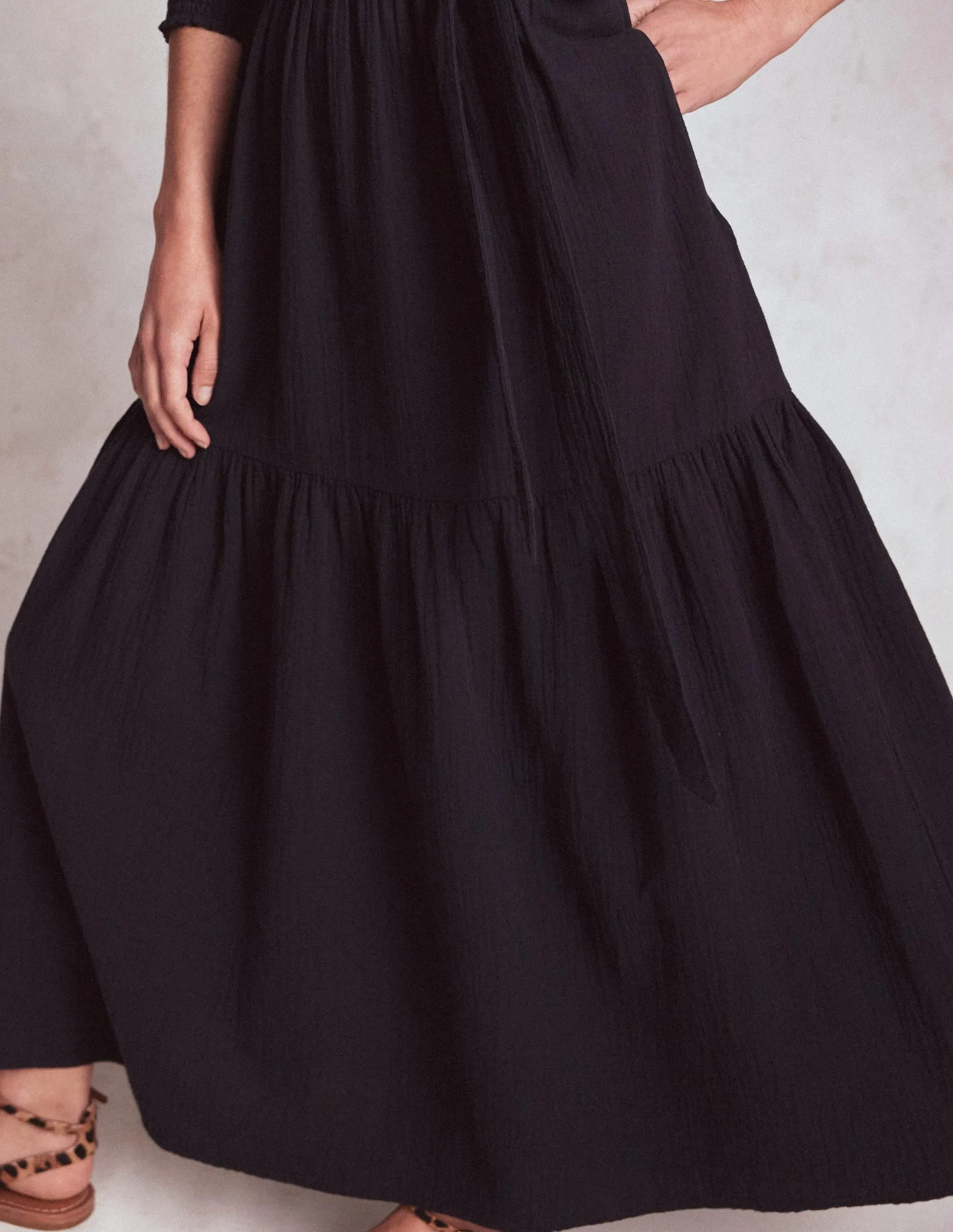 Everyday Smart Cecily Double Cloth Midi Dress-Midnight Blue