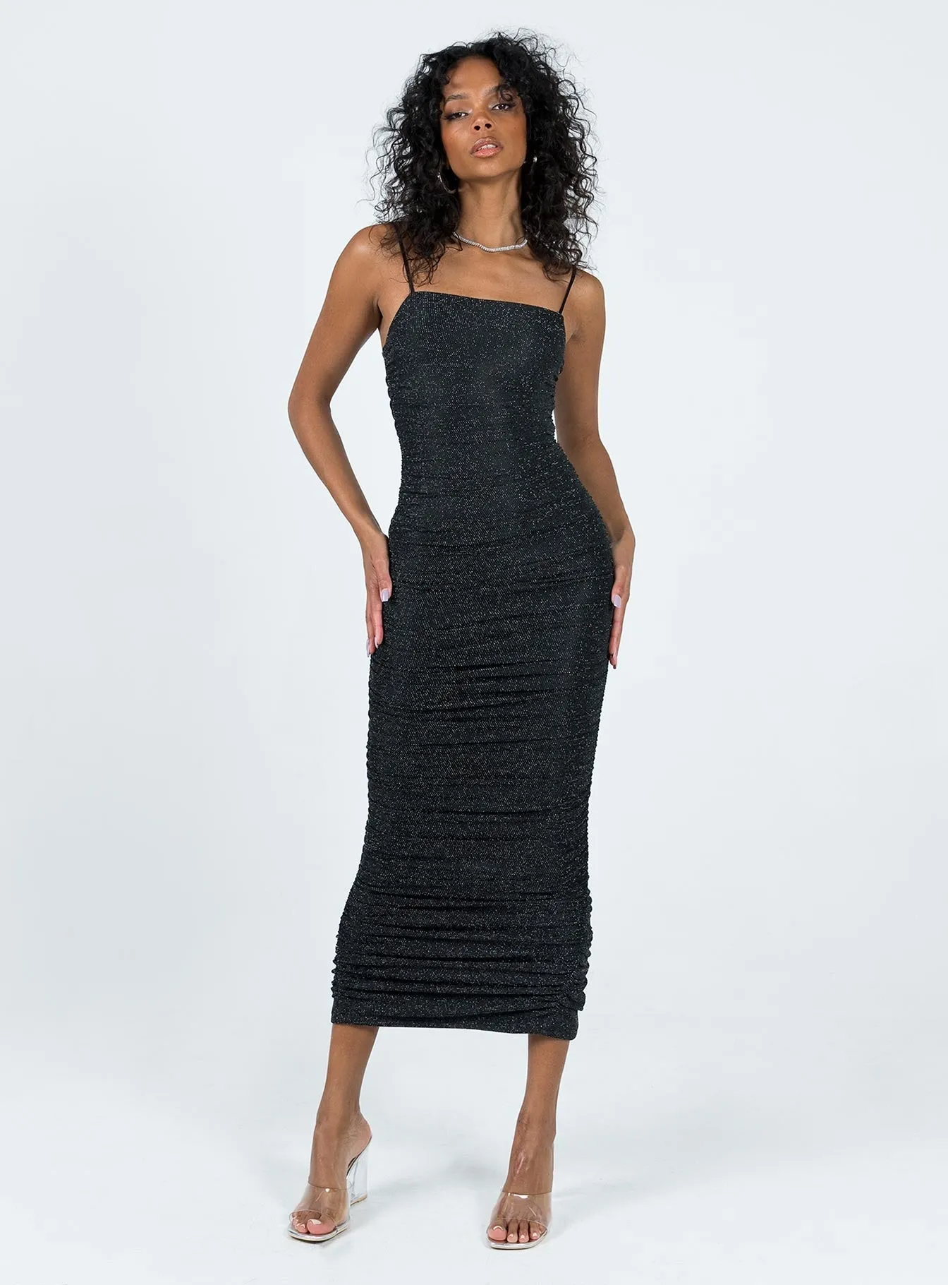 Early Light Reeva Maxi Dress Black