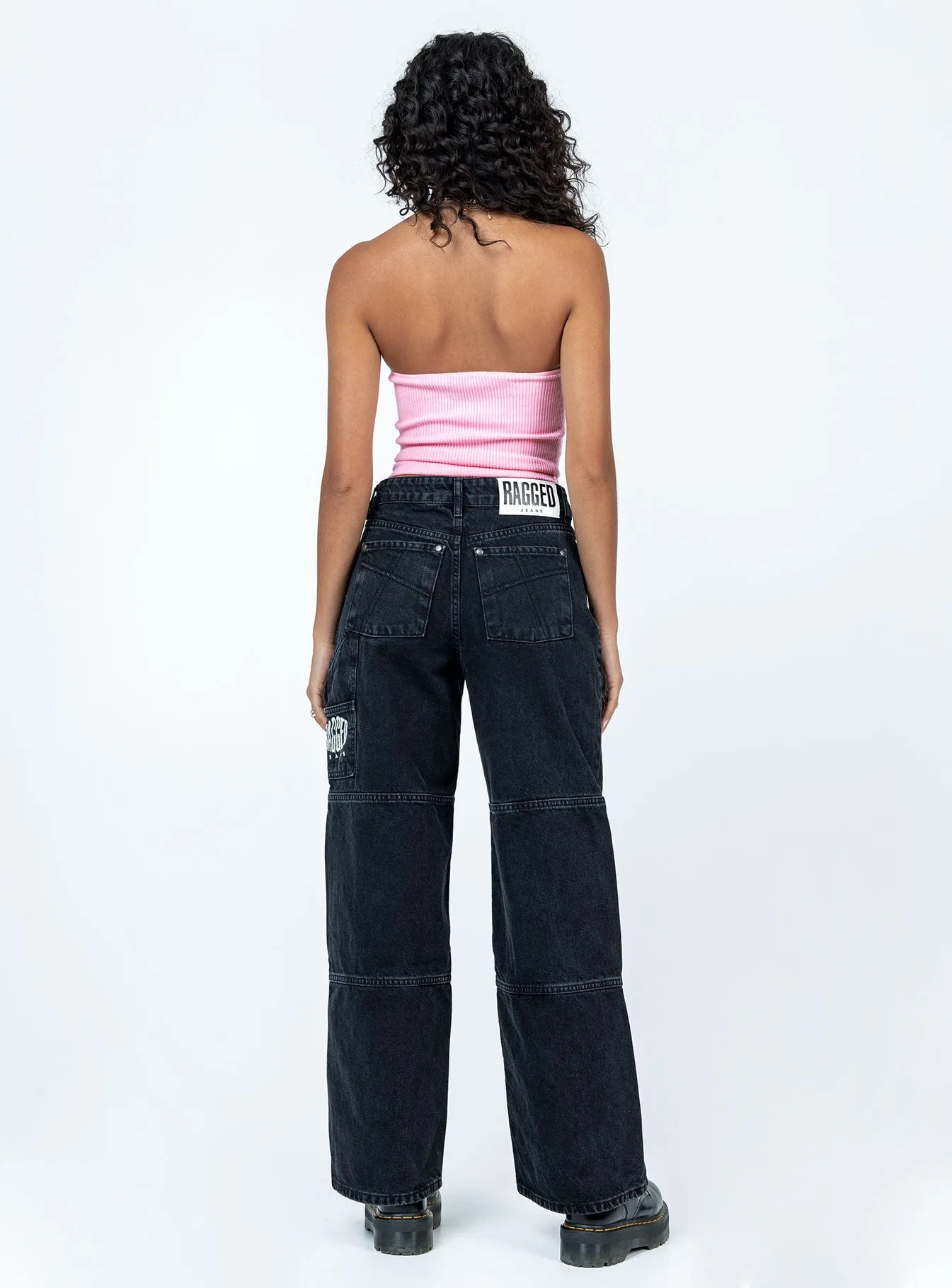 The Ragged Priest Rider Jean Black Regular Style Stylish Casual