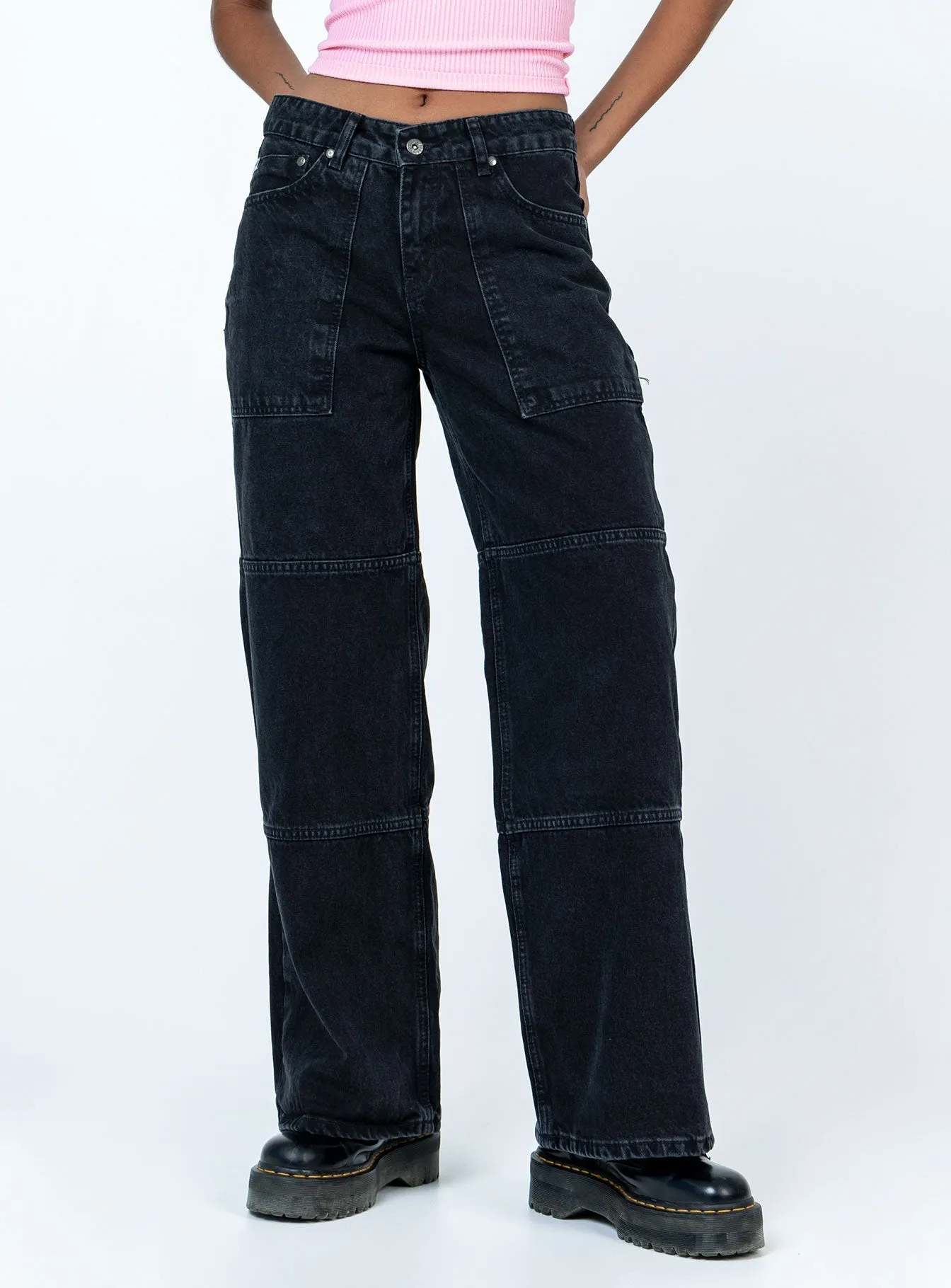 The Ragged Priest Rider Jean Black Vibrant Bold Look Street Fashion Clean Style