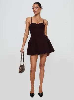 Abdul Mini Dress Wine Beat Glow