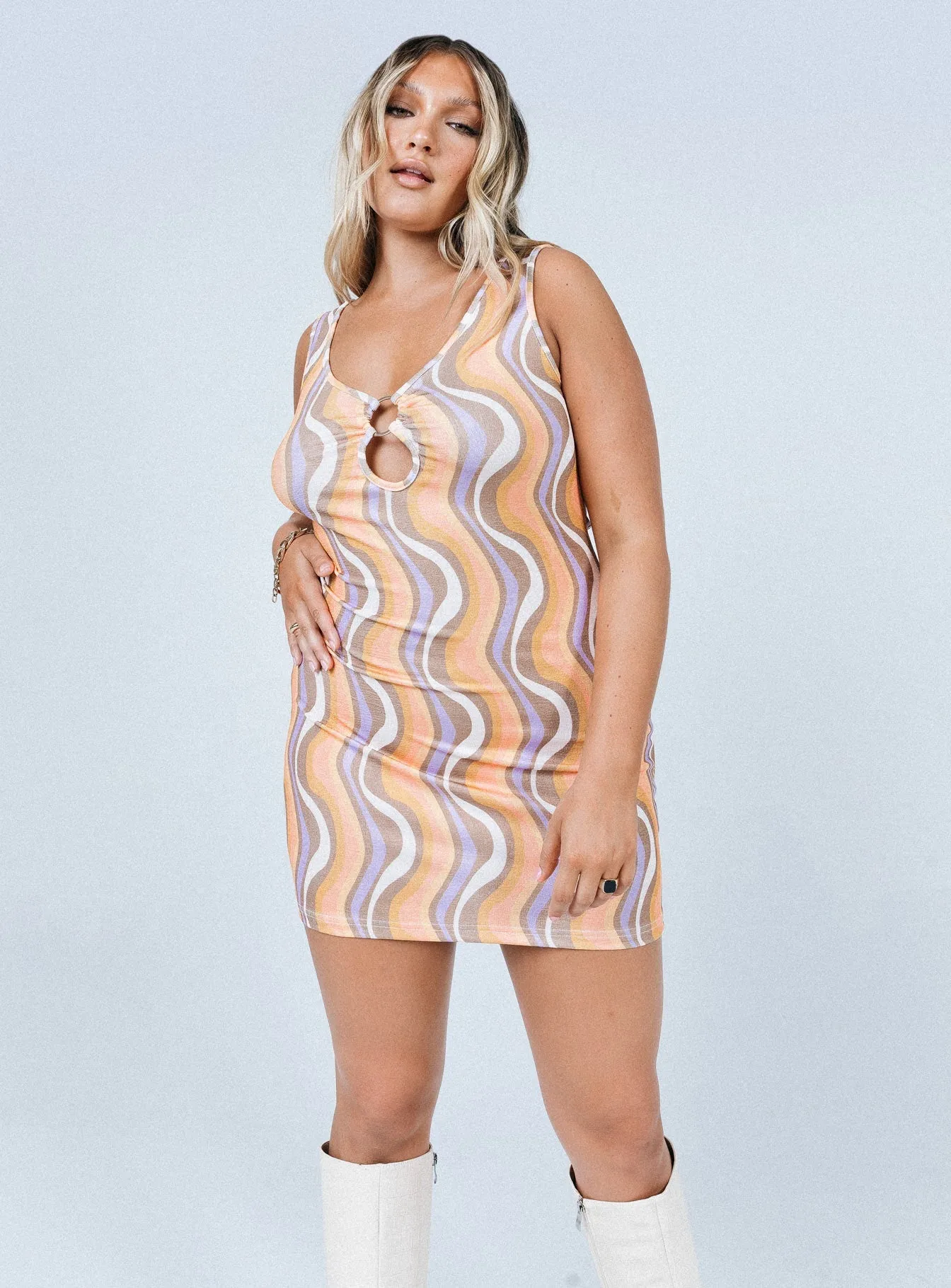 Georgie Mini Dress Multi Urban Soft