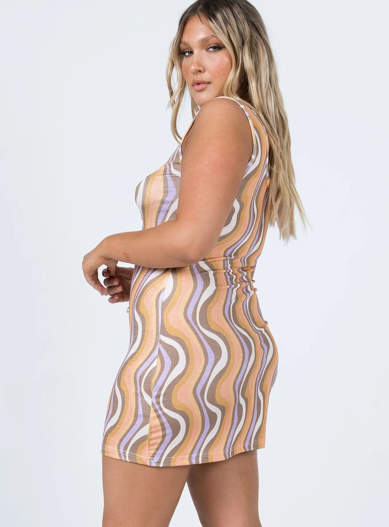 Georgie Mini Dress Multi Glow Heat Fresh Twist