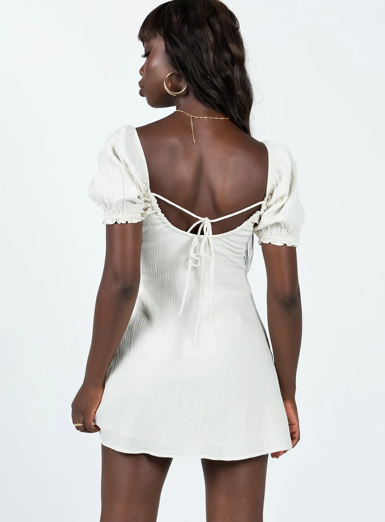 Fun Edge Non Restrictive Cut Langham Mini Dress Ivory