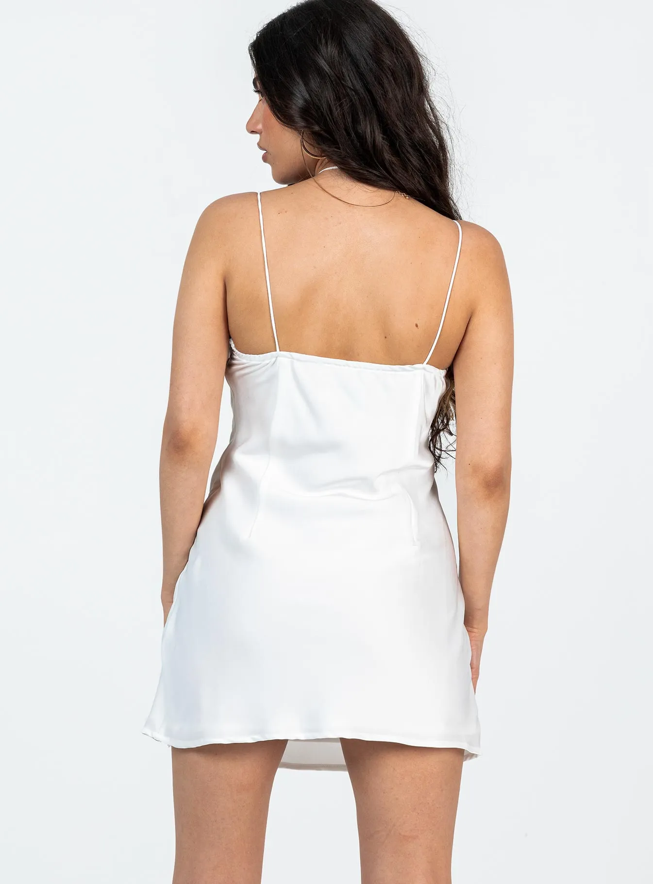Snowbird Mini Dress White Petite Shine Warm Fresh Style