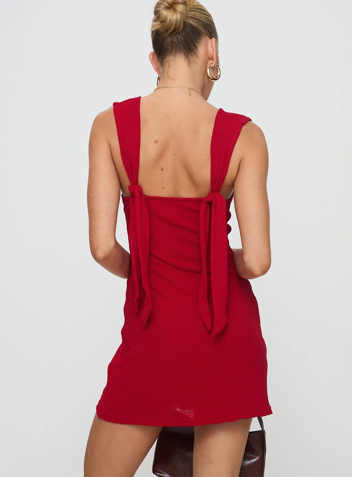 Steward Mini Dress Red quick dry
