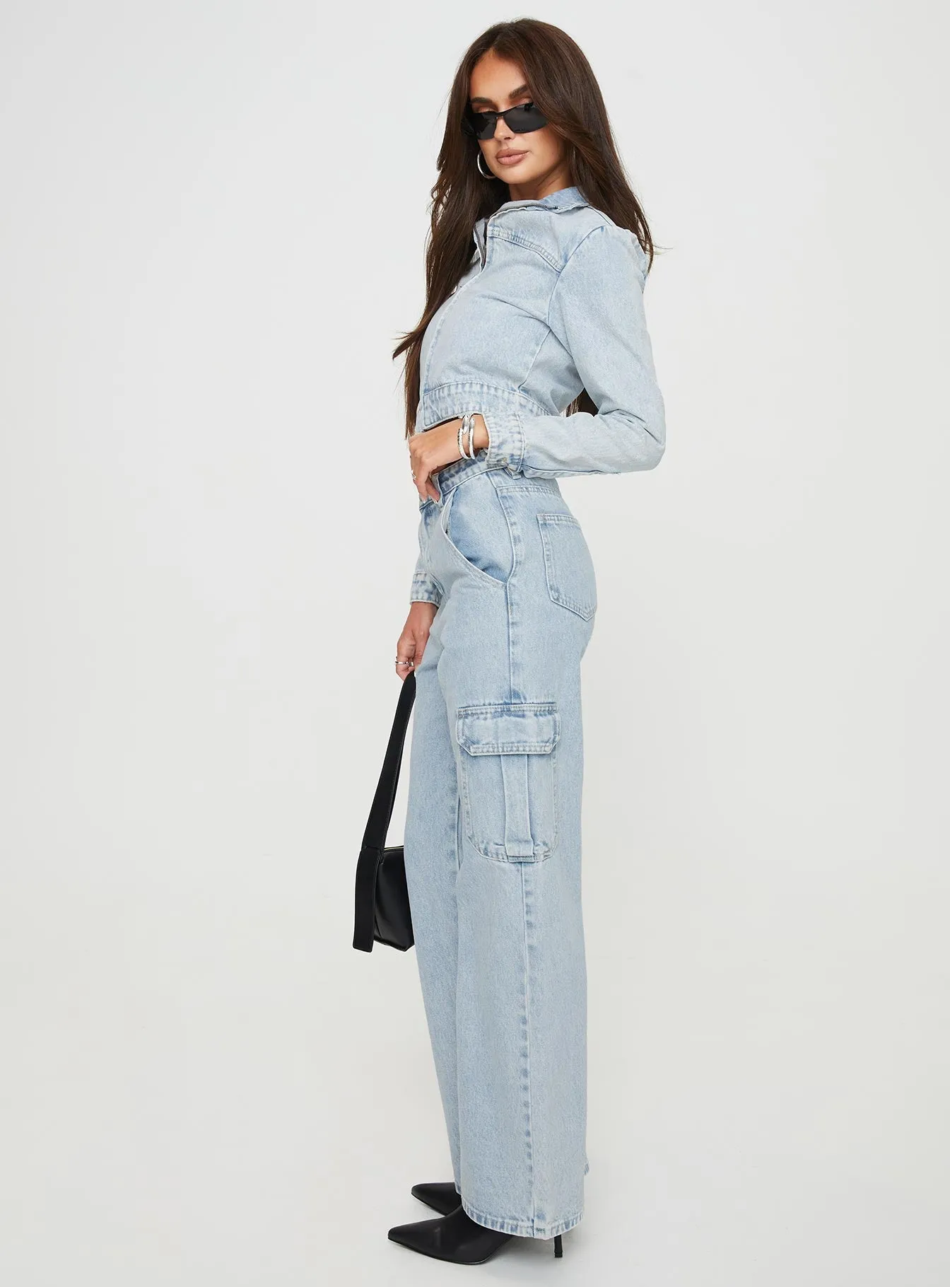 Belgrove Cargo Jeans Snow Wash Denim Weekend Warrior Smooth Streetwear Fan Minimalist Style