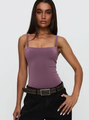 Off Stage Bodysuit Purple Stretch Couple