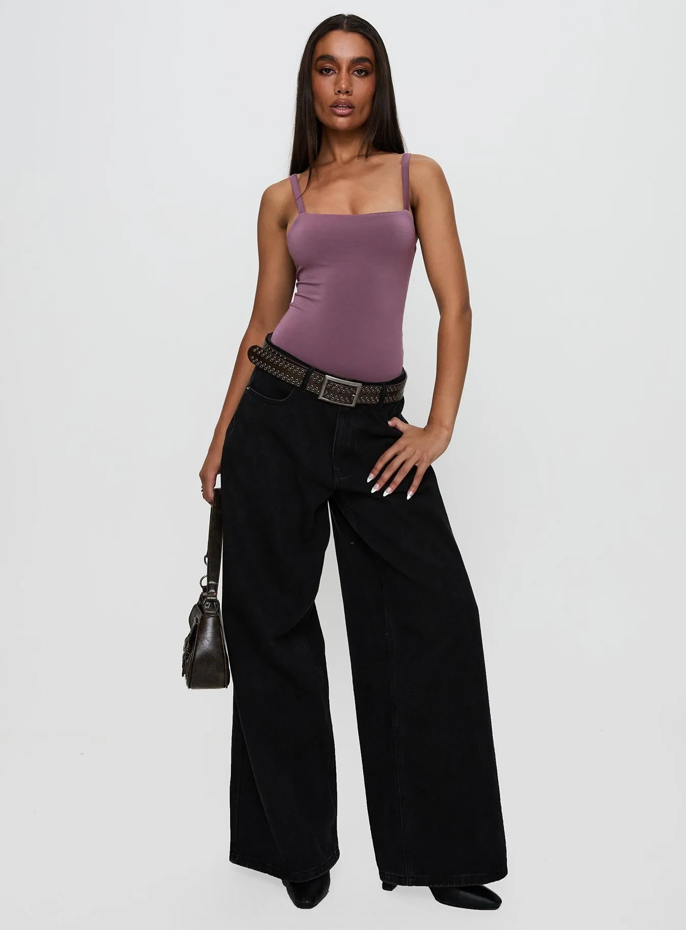 Off Stage Bodysuit Purple Hot Premium