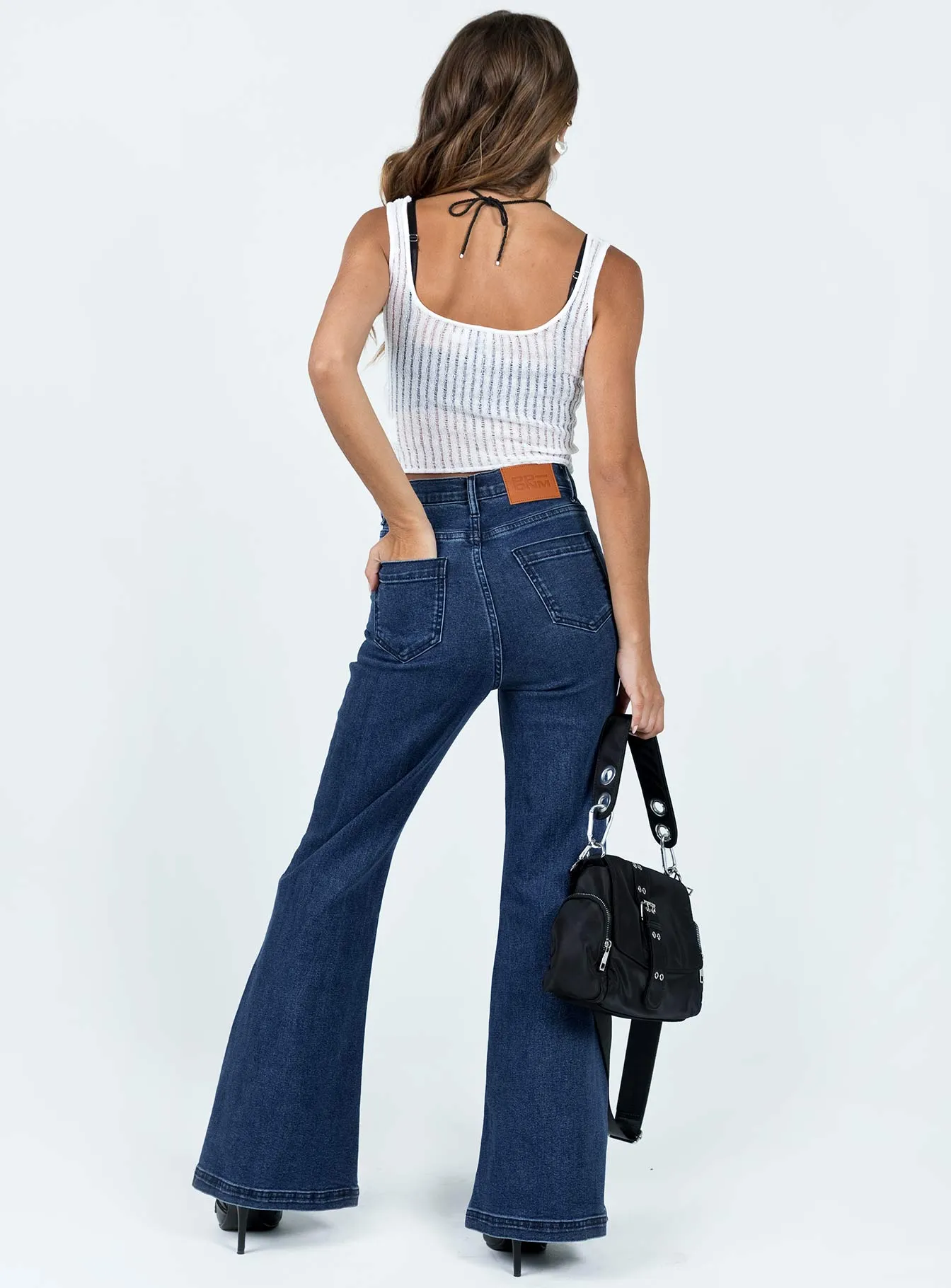 Perfect for All Nairana Split Hem Jeans Dark Wash Denim