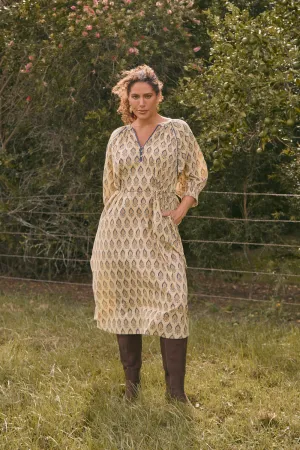 Robin Tunic Dress in Paisley Plumes Day-to-night versatile dress