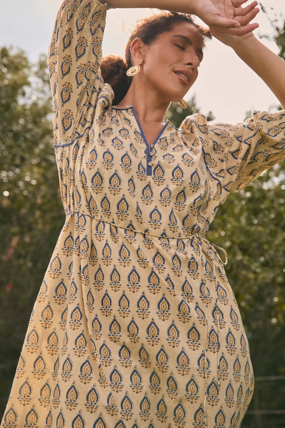 Leaf Fall Robin Tunic Dress in Paisley Plumes