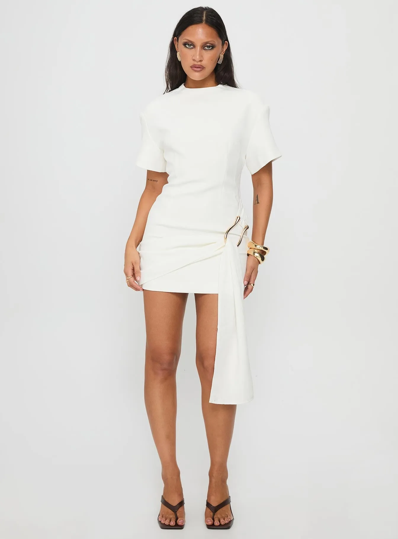 Urban Fresh Low Bulk Martini Mini Dress Porcelain