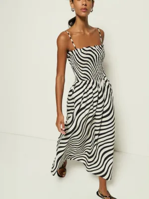 Sophisticated Wardrobe Fashionable appearance Sibelle Smocked Midi