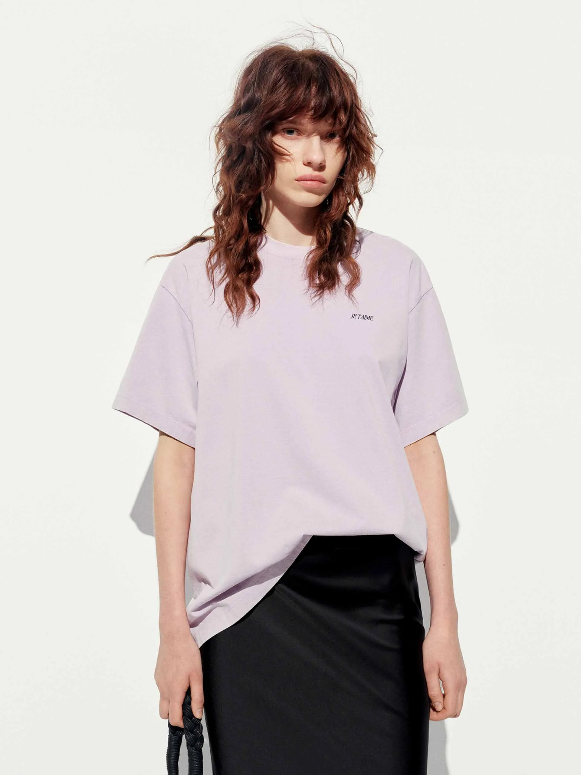 casual outing Classic Vibes Back Cat Loose T-shirt