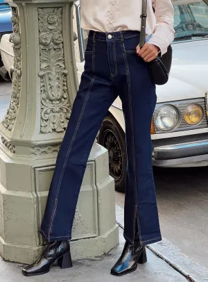 Johnny Flare Dark Wash Jeans Denim Home Comfort Weekend Warrior