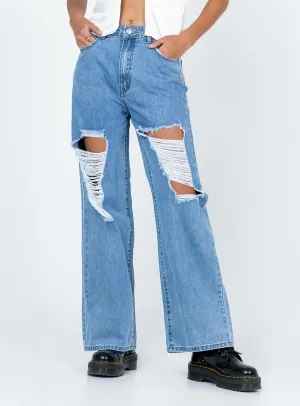 Essential Style Laguna Wide Leg Denim Jeans