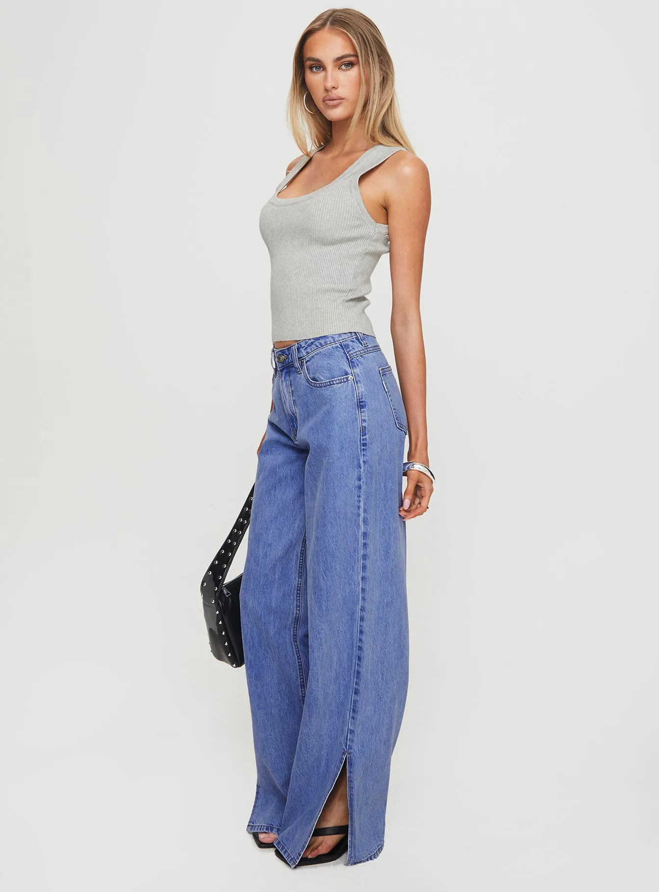 Lorinzo Low Rise Jeans Electric Blue Relaxed Mood Work Ready Soft