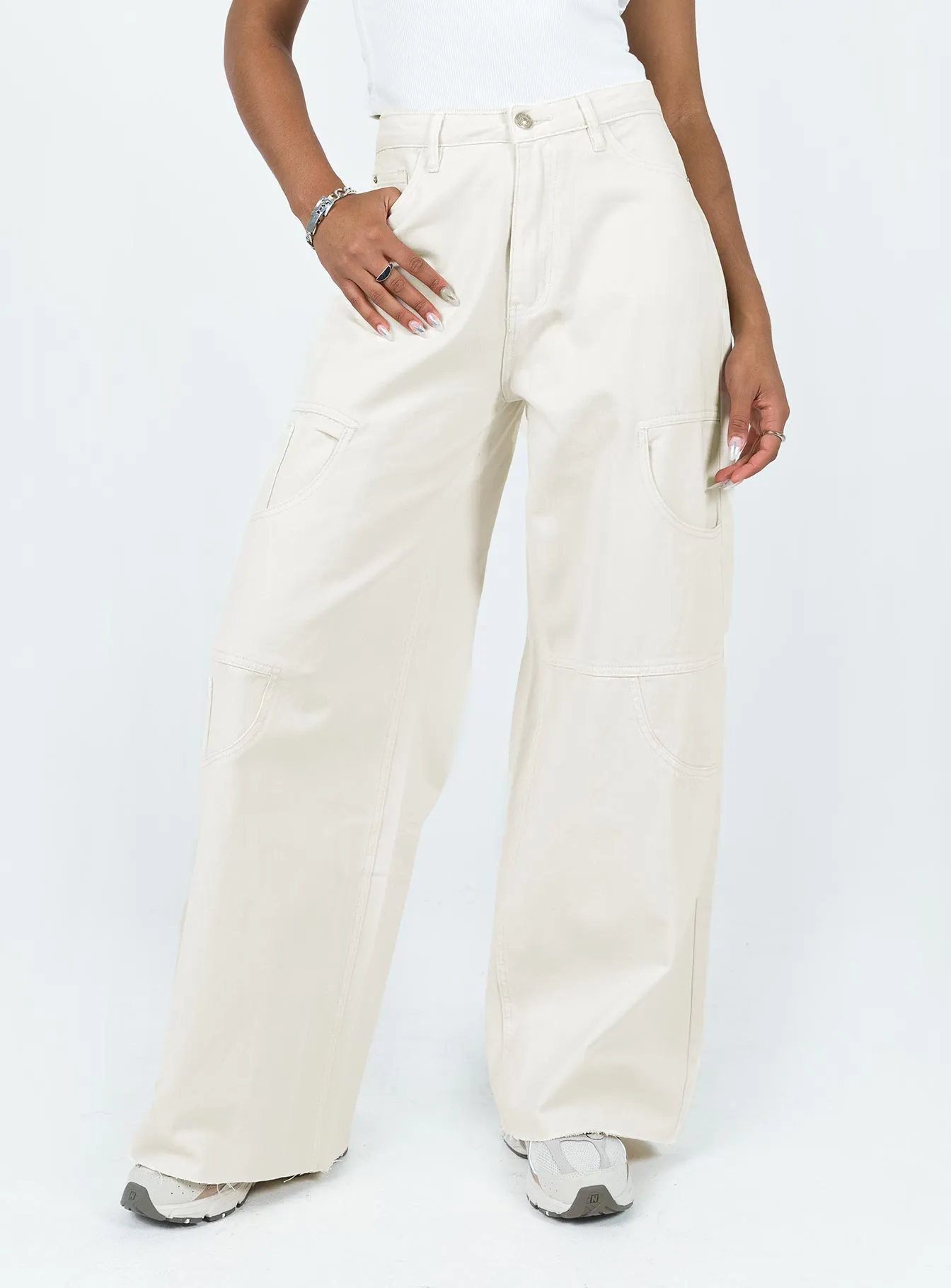 City Walk Comfy Weekend Getaway Always Fits Well Meyer Wide Leg Jeans Beige