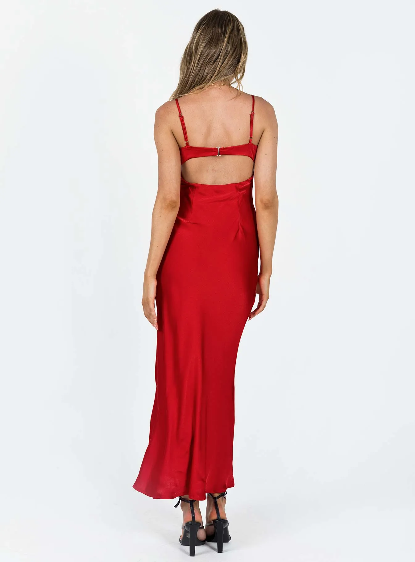 Moniz Maxi Dress Red Leaf Glow